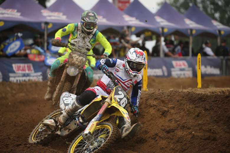 Alex Martin got redemption in Moto 2 with a third place finish.