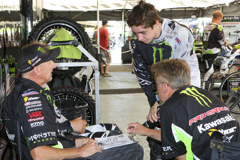 Bones and Mitch with Dean Wilson.