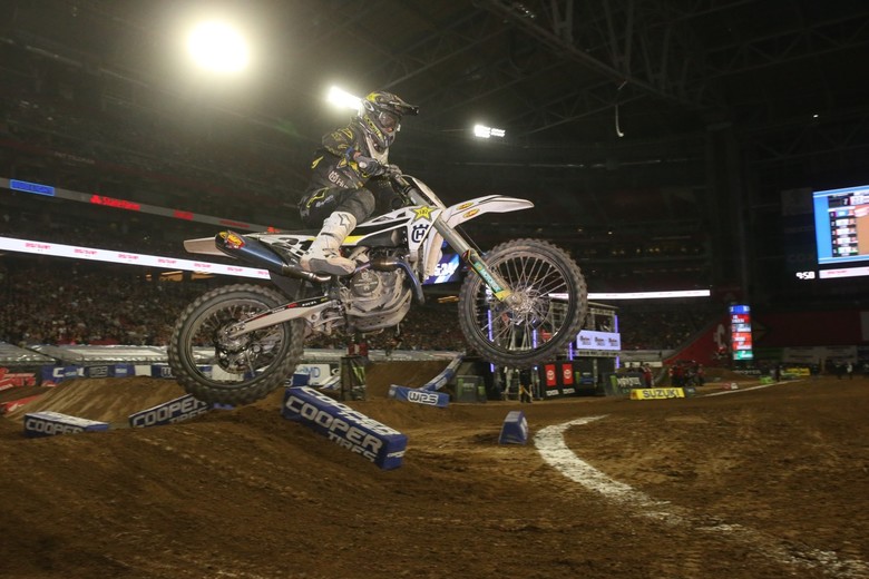 Jason Anderson finished the night with a podium finish.