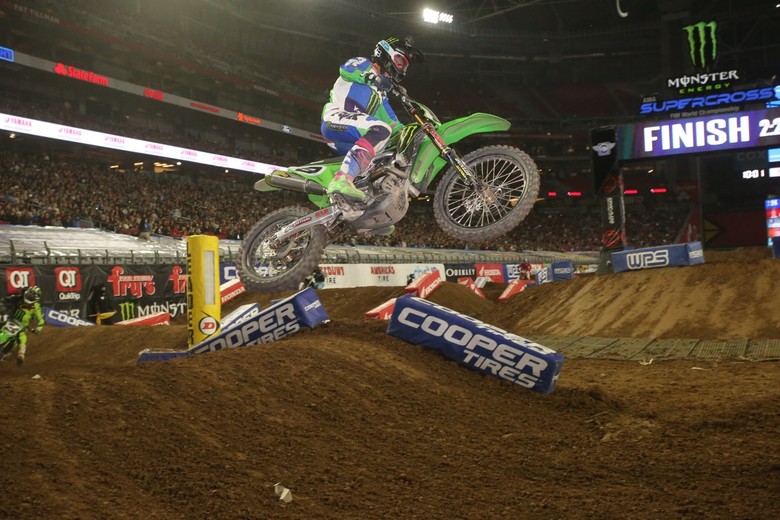 Adam Cianciarulo crashed hard in the whoops towards the end of the race. We hope he's okay.