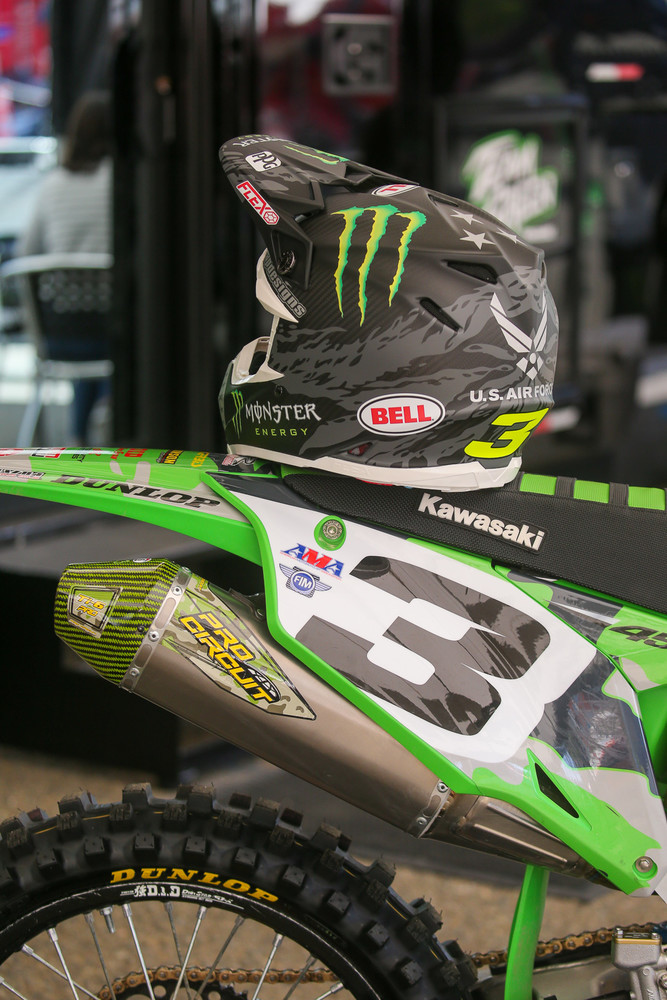 KIT ADESIVI MOTOCROSS REPLICA ELI TOMAC KAWASAKI MX AMA MONSTER 2018