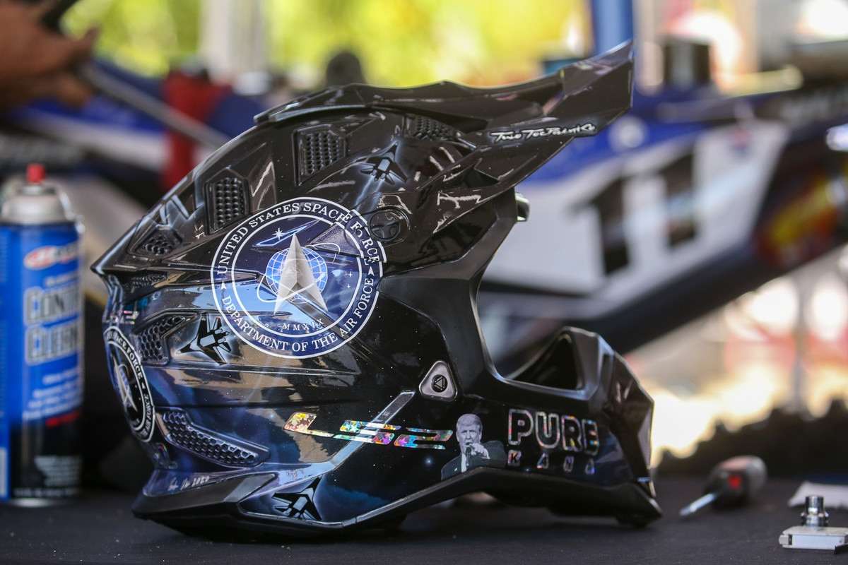 We're guessing that his helmet will also get plenty of attention.