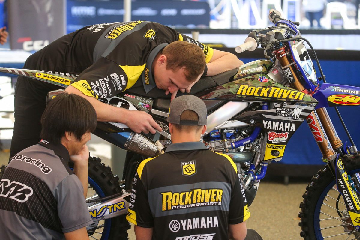 Benny Bloss is back in action after sitting out Oakland due to a concussion he got in Glendale. When your first words to arriving medical staff are, &quot;Where am I?&quot; it usually means you're done for the day. It was cool to see him give a nod to the Wounded Warrior Project.