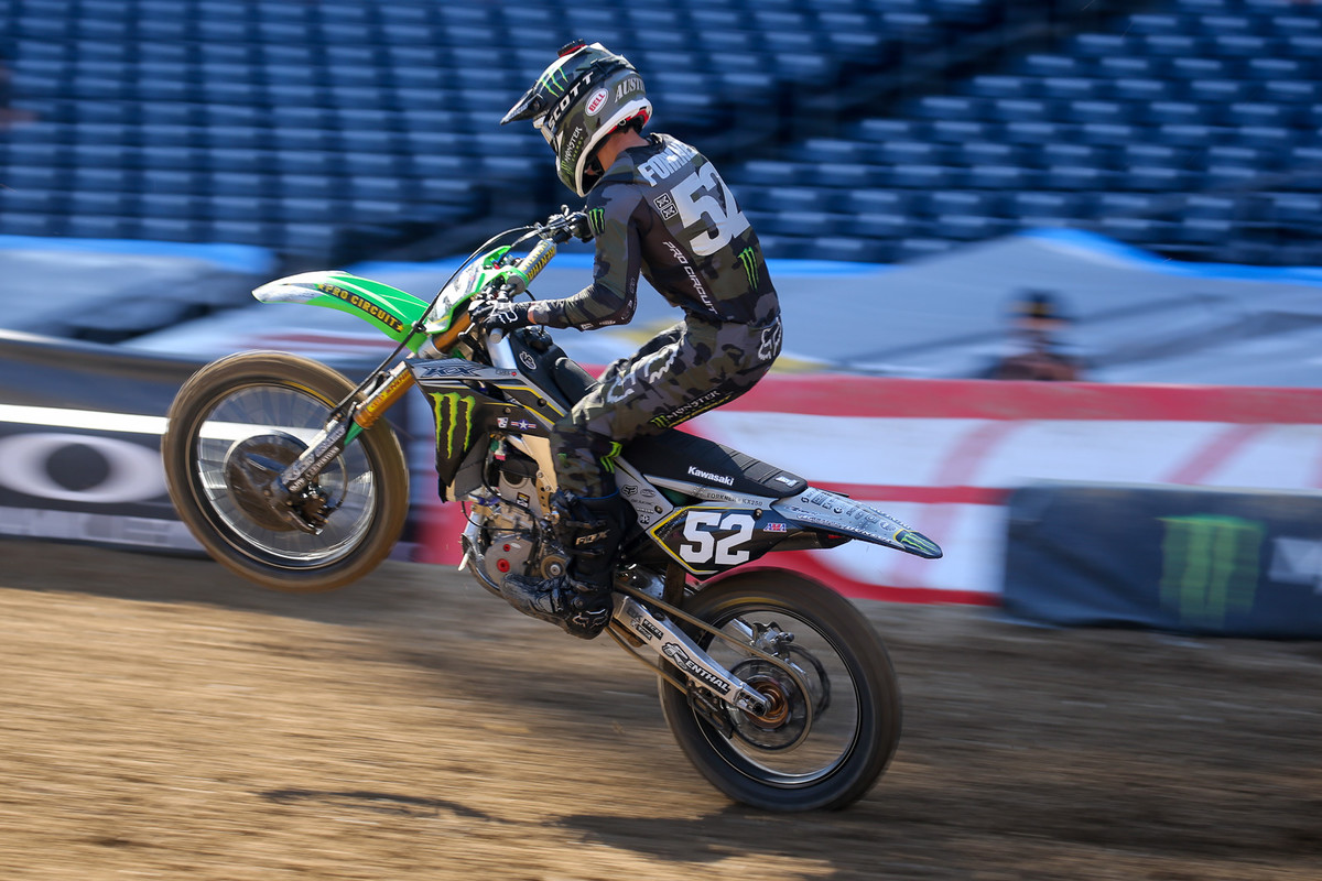 Austin Forkner nabbed the second spot in 250 qualifying...