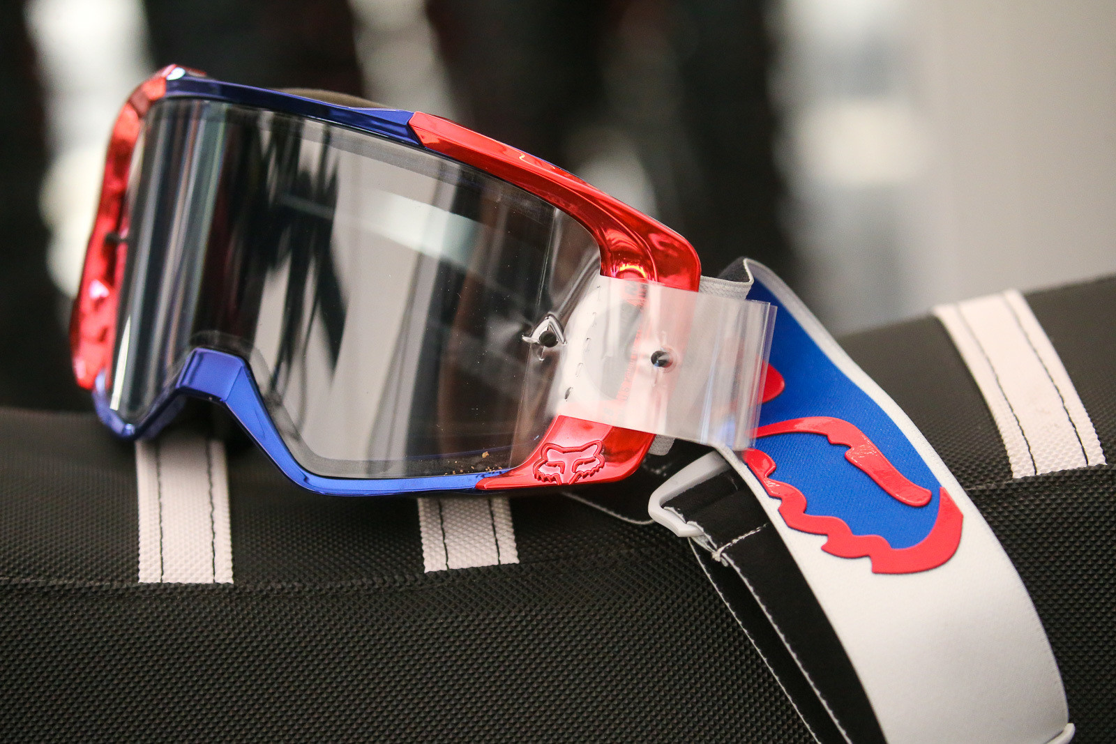 Fox did some patriotic chromed goggles for Adam Cianciarulo and (we think) Ken Roczen.