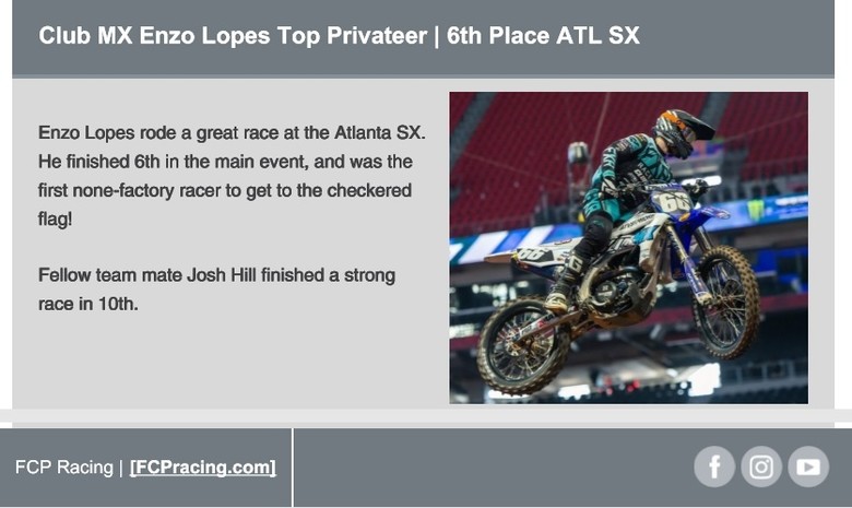 FCP Racing - On the Podium at MXGP - Motocross Press Releases - Vital MX