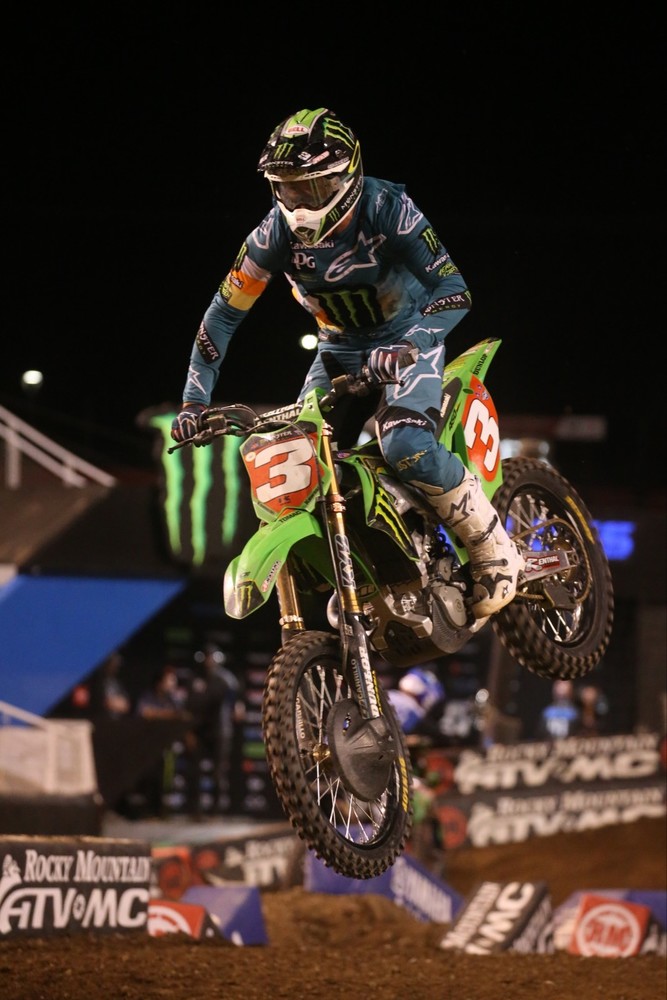 Eli Tomac crossed the line in second place.