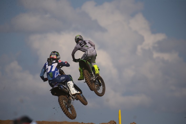 Justin Barcia and Adam Cianciarulo floating.