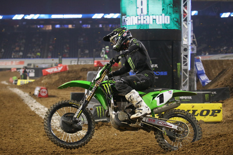 Eli Tomac looks like he's still searching for some comfort.