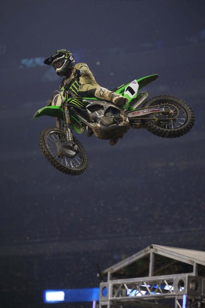 Eli Tomac worked his way through the field to finish in second place.