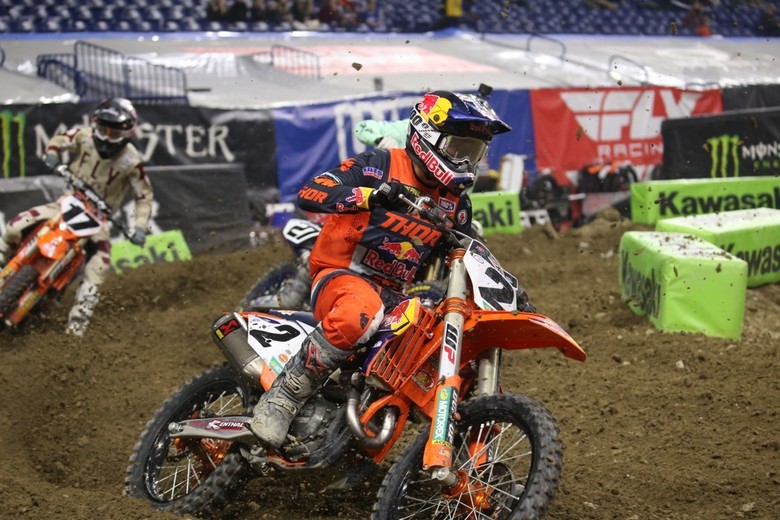 Cooper Webb crossed the finish line in third place.