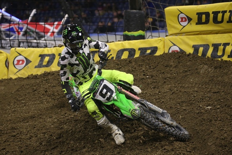 Adam Cianciarulo had a small crash, but he would finish in fifth place.