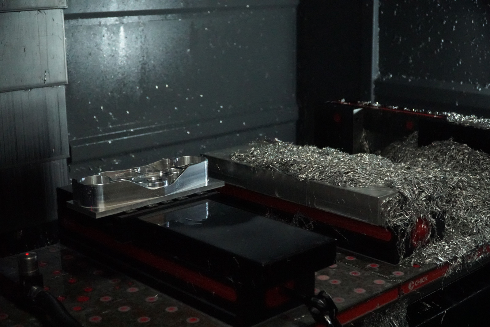 Here is the CNC machine. 
