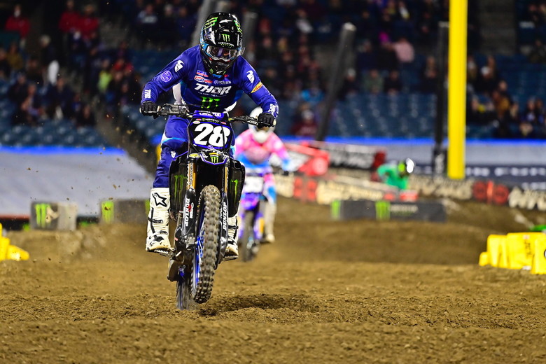 Christian Craig charged through the whoops all night.