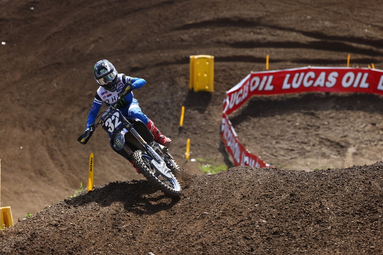 A crash in moto one held Justin Cooper back from a chance at the overall win.