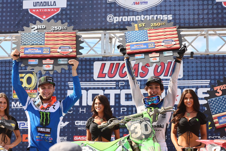 250 Class podium.