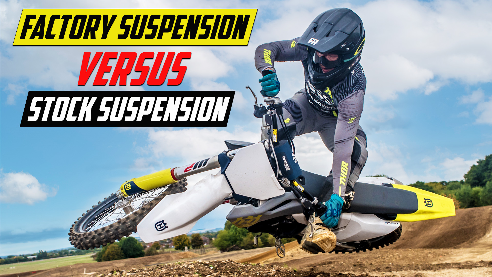 Factory Suspension vs. Stock Suspension Dirt Bike Shootout www