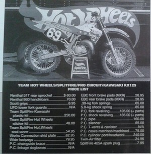 1993 Kawasaki Kx125 Pro Circuit Hot Wheels Specs Mixon848