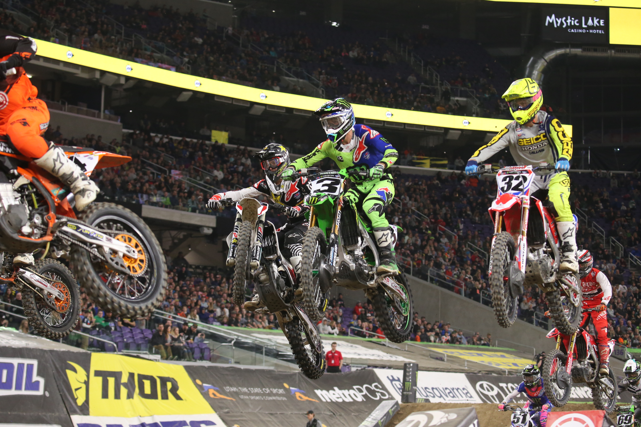2018 Minneapolis Supercross 450 Triple Crown Highlights GD2