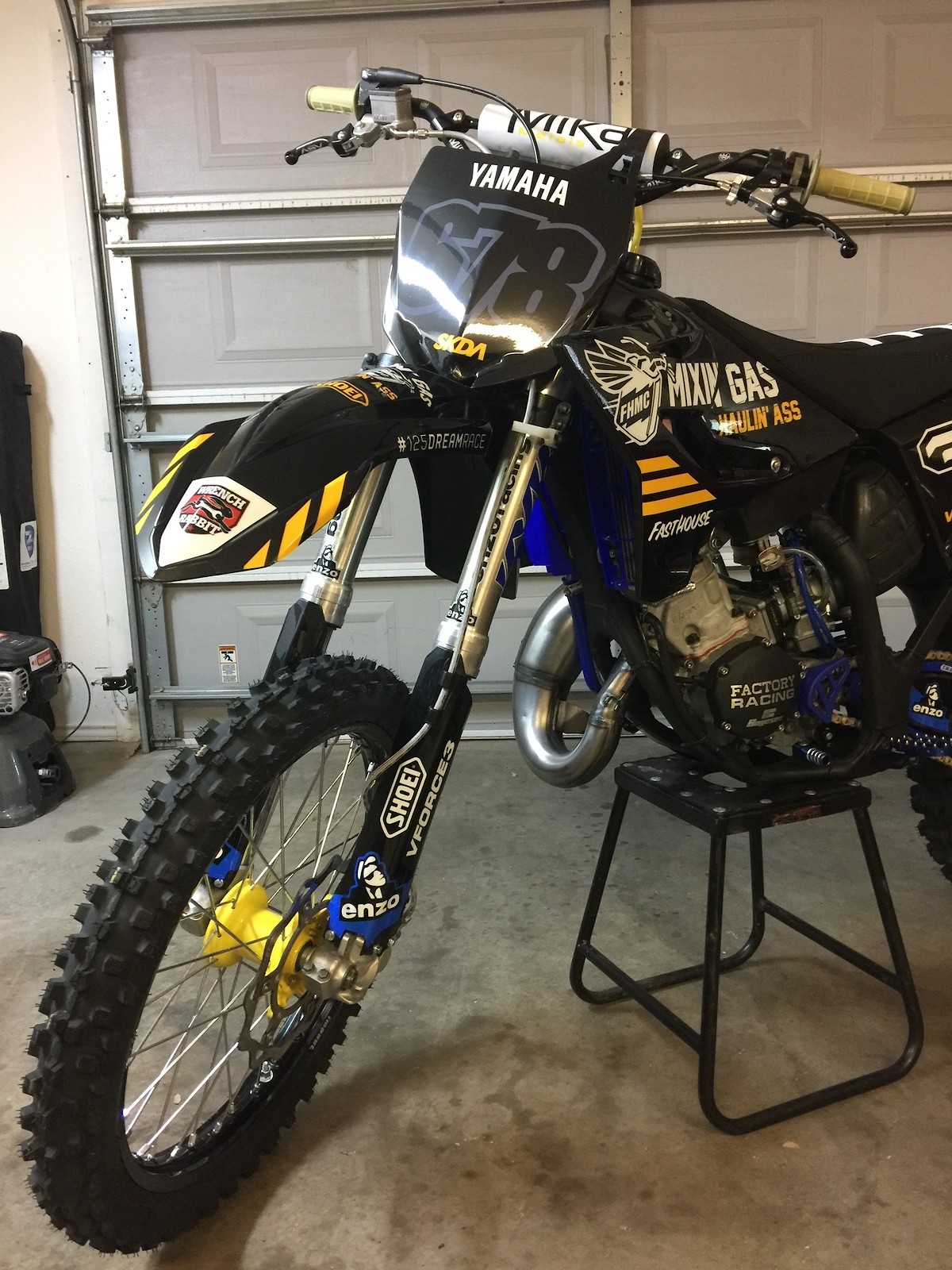 MIXIN' GAS & HAULIN' ASS INSPIRED 2003 YAMAHA YZ125 STEEL FRAME BUILD