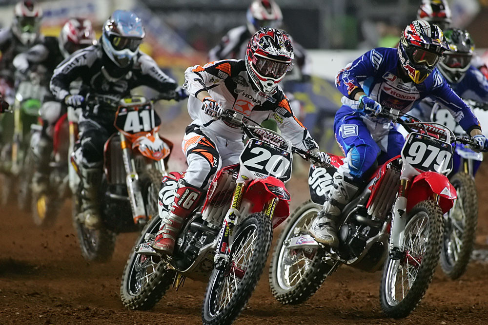 Josh Grant and Benjamin Coisy 2008 Monster Energy Supercross Atlanta