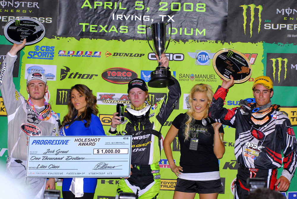Dallas Lites Podium Monster Energy Supercross Dallas Motocross Pictures Vital MX