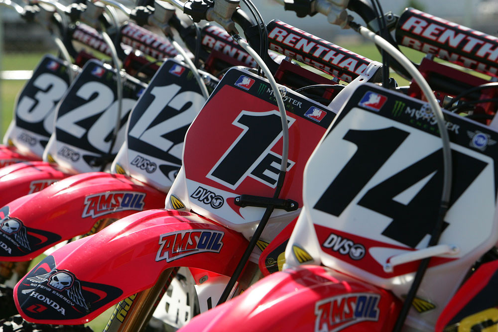 Geico Powersports Honda Vital MX Pit Bits Las Vegas SX Press Day