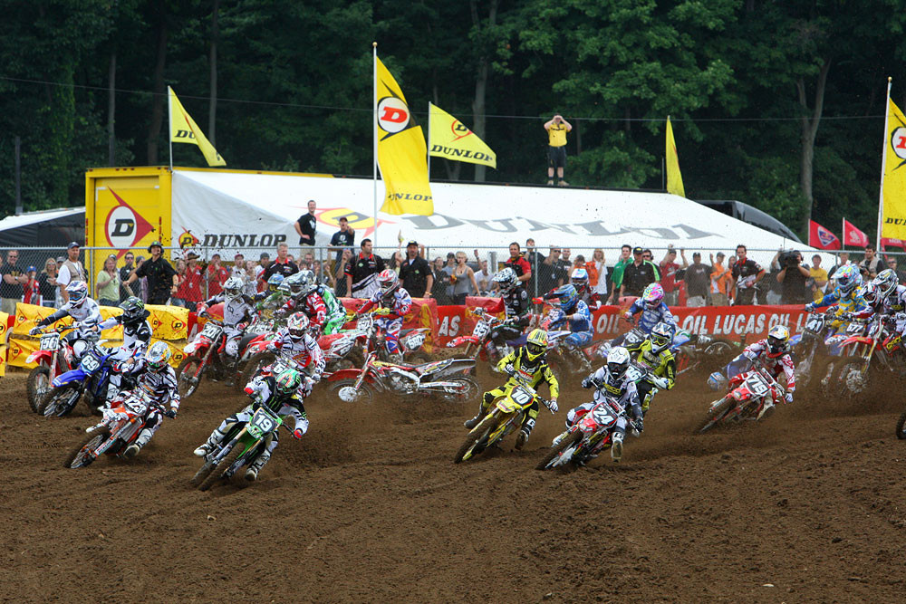 250 Moto 1 Start Lucas Oil AMA Pro Motocross Championship Red Bud