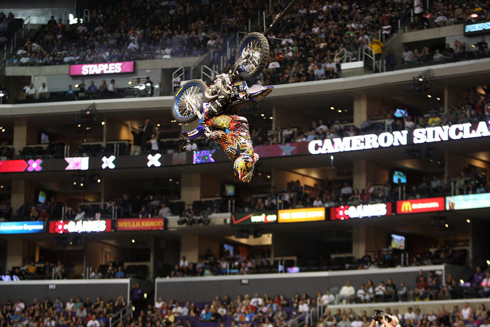 Cam Sinclair X Games 2010 Moto X Step Up, Best Whip, and Best Trick Motocross Pictures