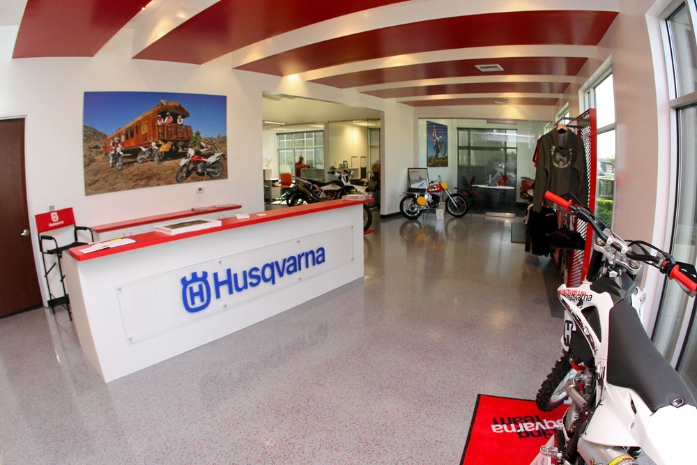 In the lobby Inside Husqvarna's New Headquarters Motocross Pictures Vital MX