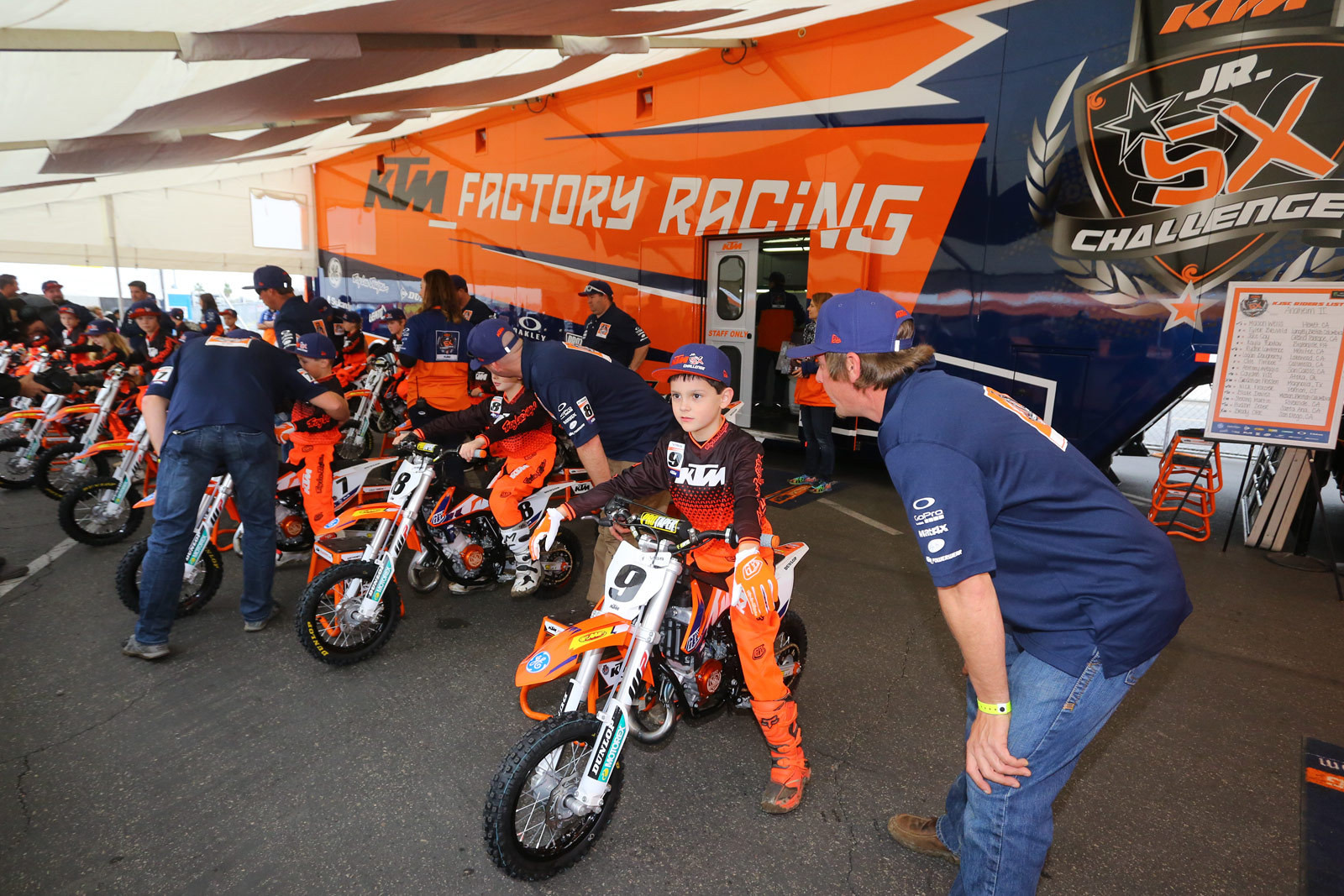 KTM Jr. Supercross Challenge Vital MX Pit Bits Anaheim 2 Motocross