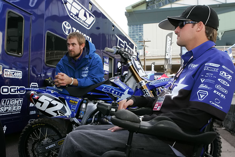 Brad Hoffman and Donovan Mitchelll Vital MX Pit Bits Phoenix 2008