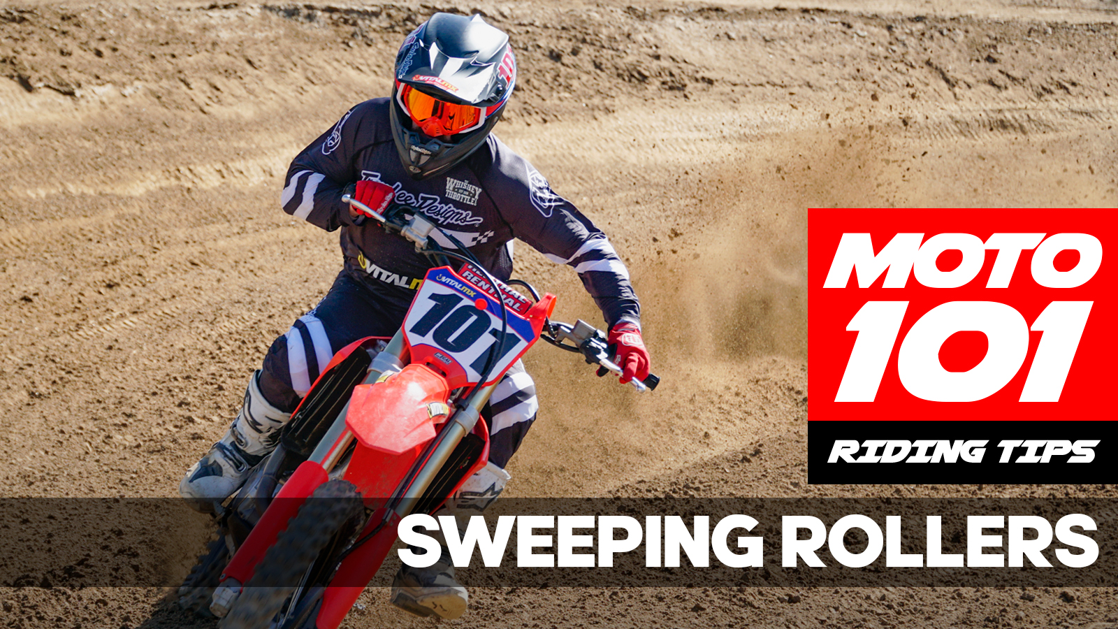 MOTO 101 Proper Technique For Sweeping Rollers Motocross Videos