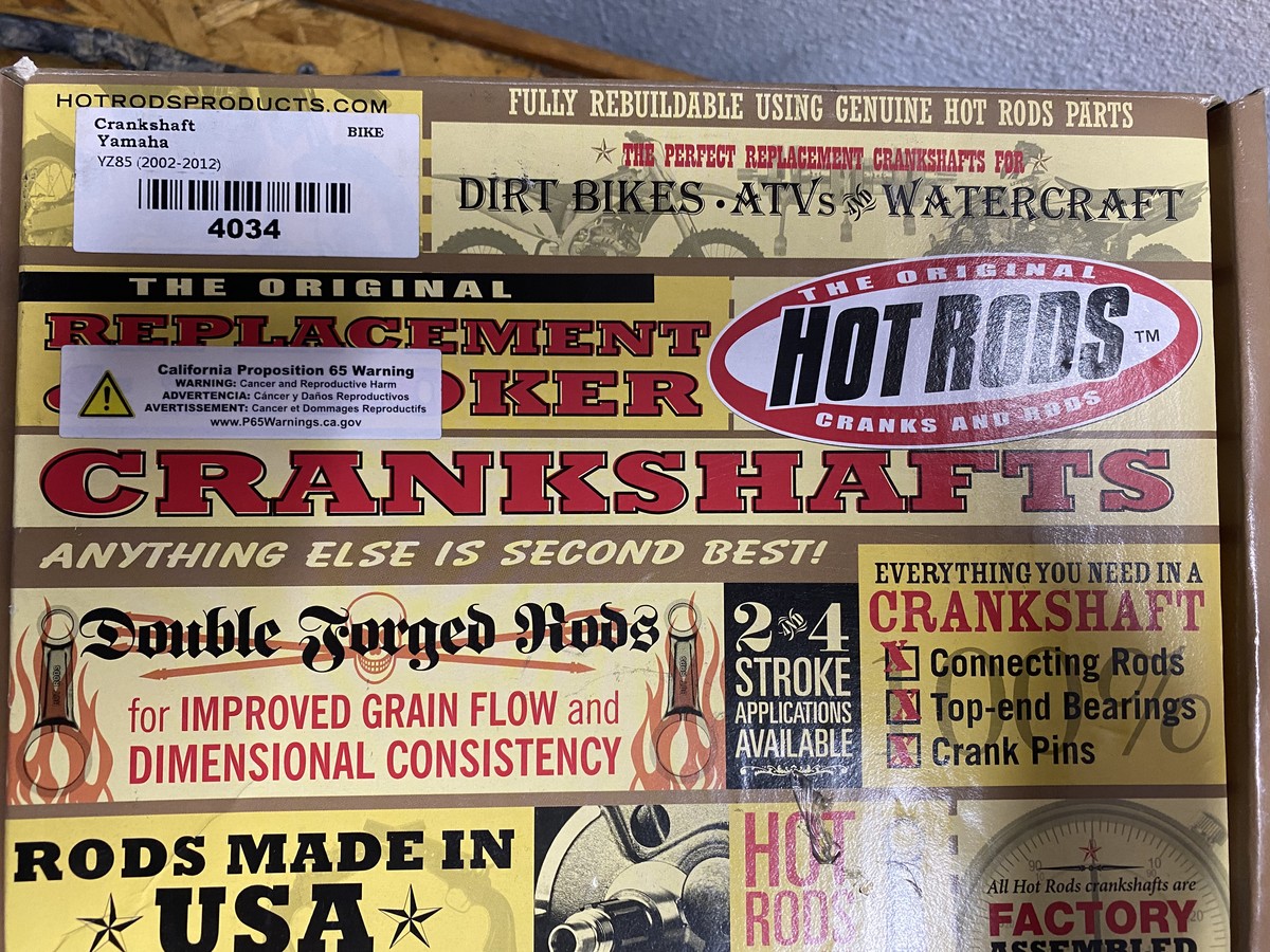 New in box 0212 YZ85 Crank Assembly For Sale/Bazaar Motocross