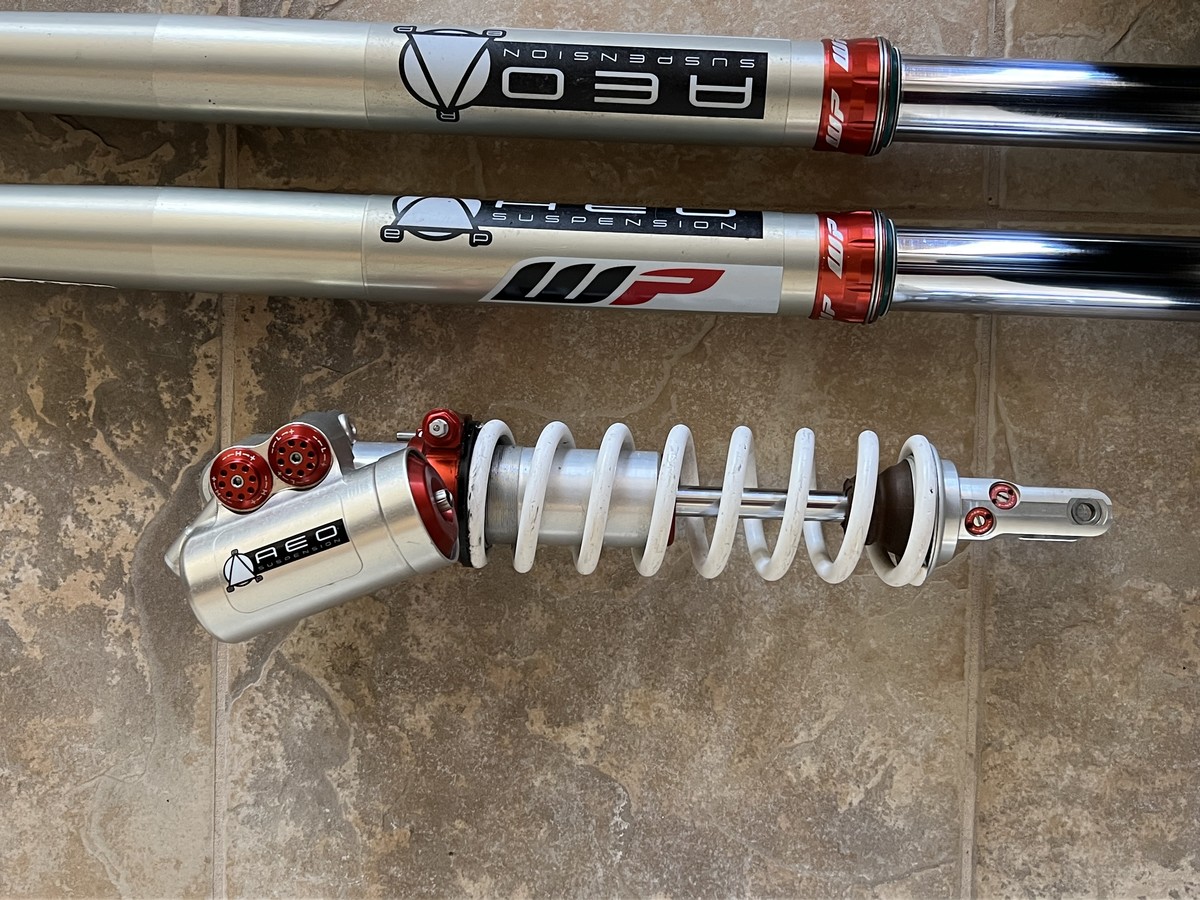 WP Cone Valve Forks and Trax Shock Xlnt AKit! For Sale/Bazaar