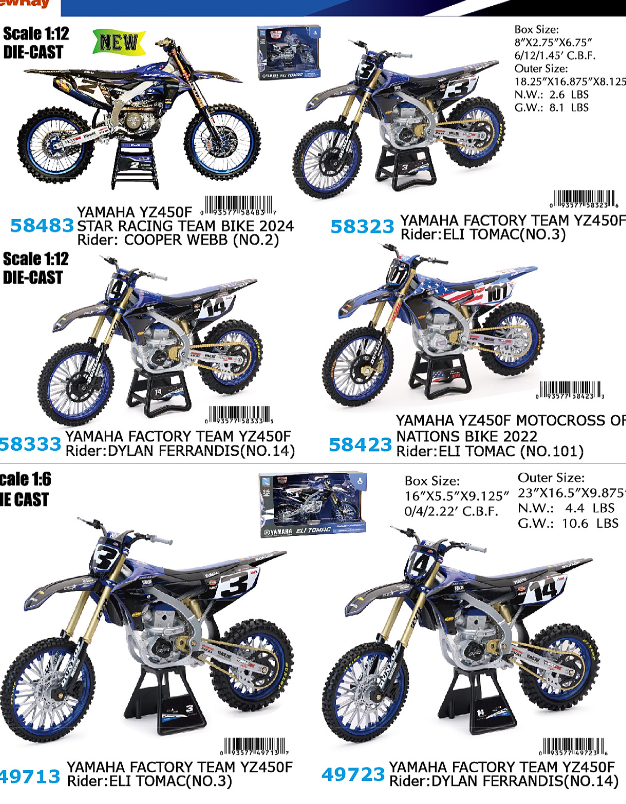 Chase Sexton Supercross Replica Bikes Toy Dirt Bikes Supercross