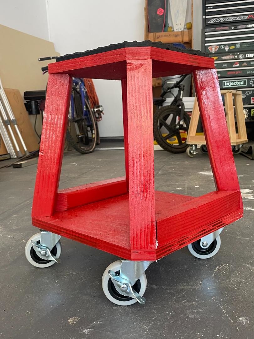 rolling dirt bike stand
