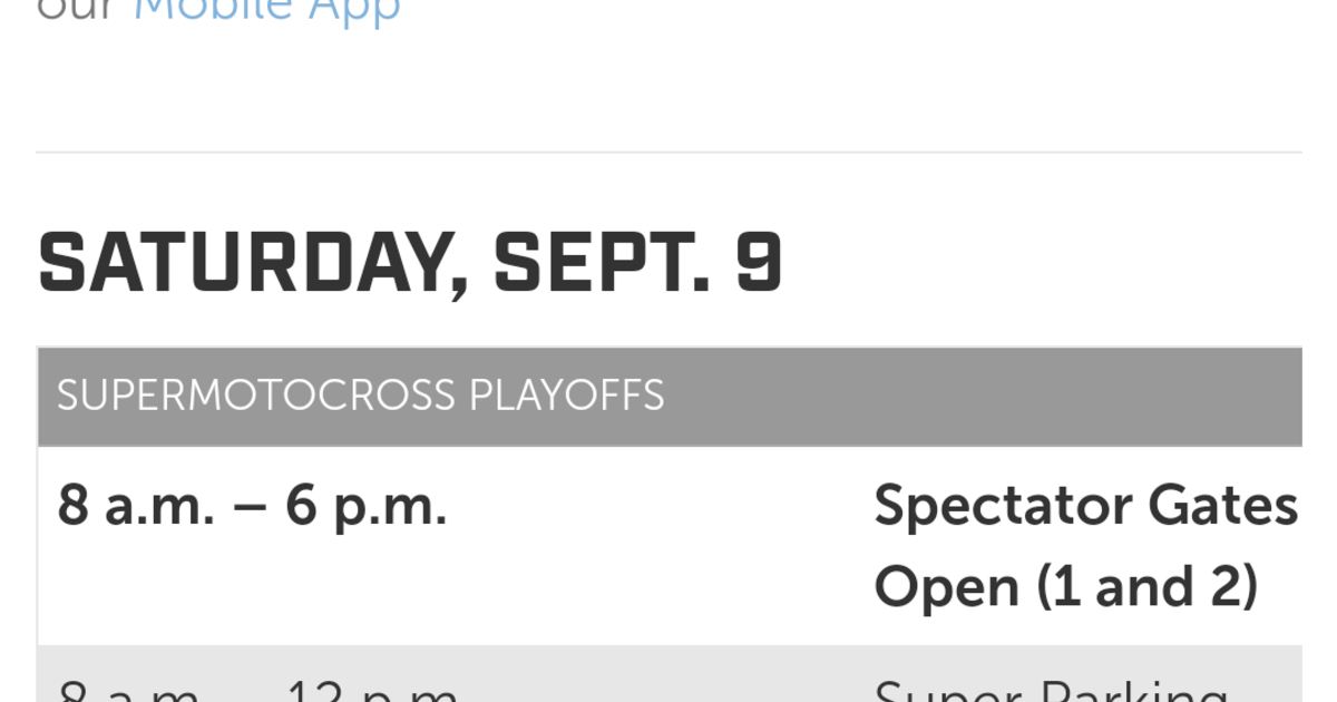 Charlotte SMX schedule released MotoRelated Motocross Forums