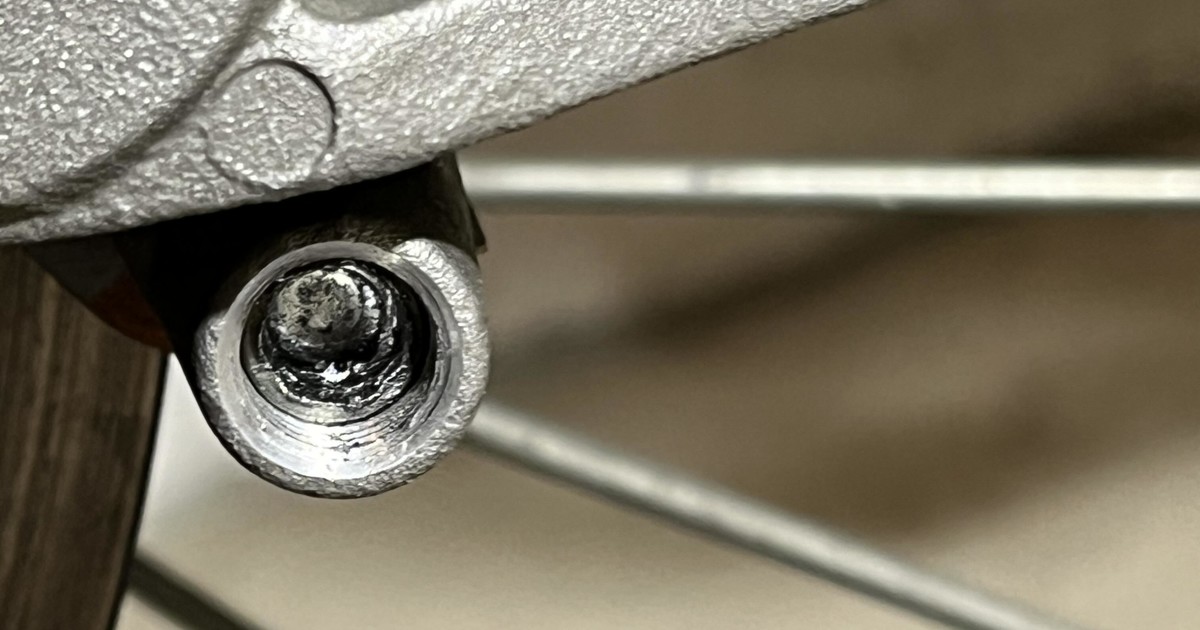 Stripped allen bolt on front brake that holds brake pads in place. Please help MotoRelated