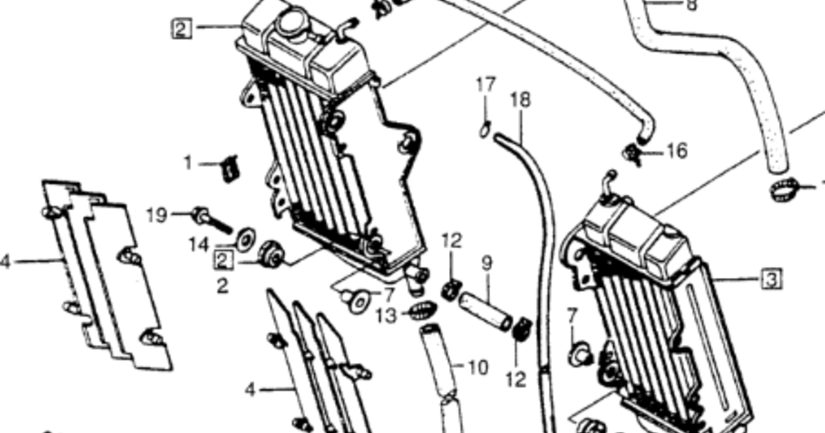 1989 CR250 Radiator Louvers Tech Help/Race Shop Motocross Forums