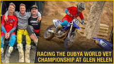 Racing the Dubya World Vet Championship at Glen Helen